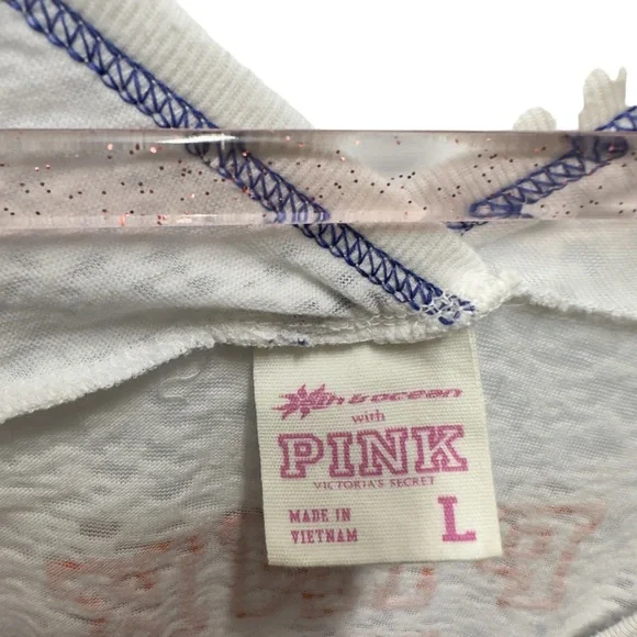 PINK Victoria's Secret UF Gators Campus Racerback Tank Top Burnt Out Tee - Picture 7 of 8